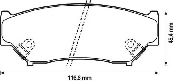 Тормозные колодки JURID 572247J