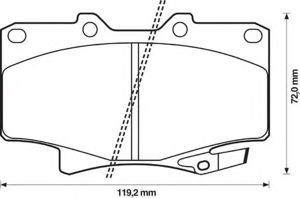 Тормозные колодки JURID 572253J