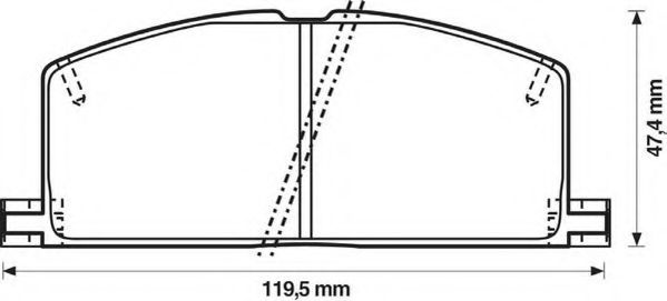 Тормозные колодки JURID 572255J
