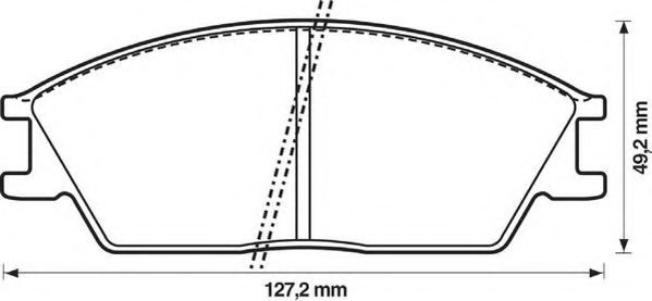 Тормозные колодки JURID 572268J