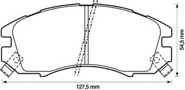 Тормозные колодки JURID 572275J