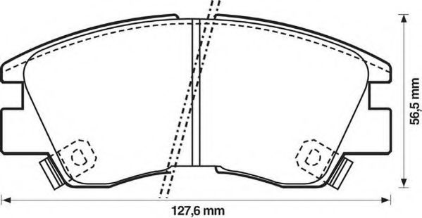 Тормозные колодки JURID 572281J