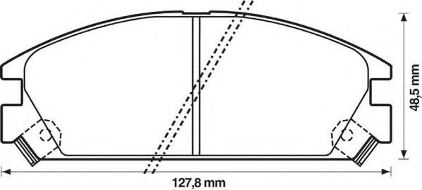 Тормозные колодки JURID 572288J