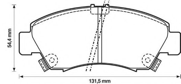 Тормозные колодки JURID 572324J