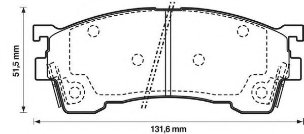 Тормозные колодки JURID 572325J