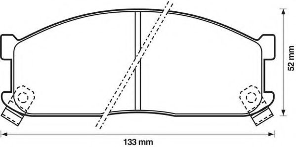 Тормозные колодки JURID 572332J