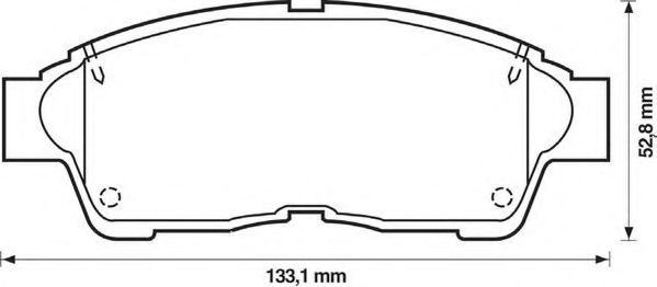 Тормозные колодки JURID 572333J