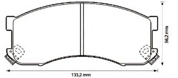 Тормозные колодки JURID 572336J