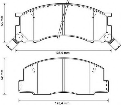 Тормозные колодки JURID 572342J
