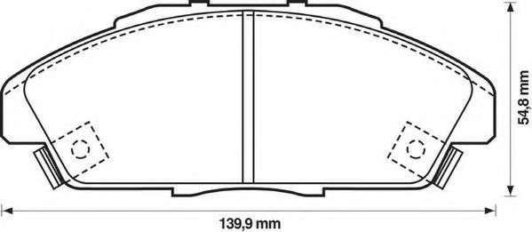 Тормозные колодки JURID 572354J