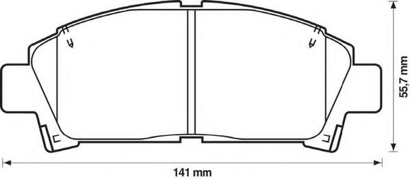 Тормозные колодки JURID 572357J