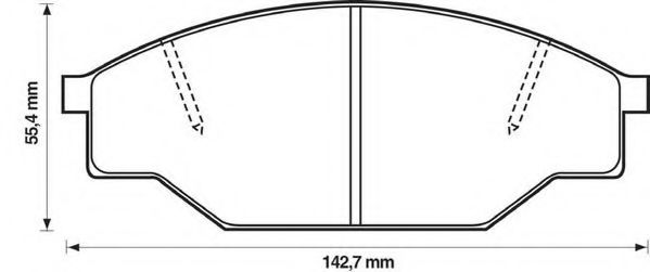 Тормозные колодки JURID 572363J