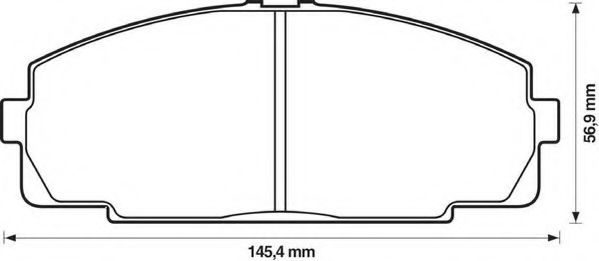Тормозные колодки JURID 572367J