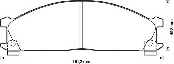 Тормозные колодки JURID 572373J