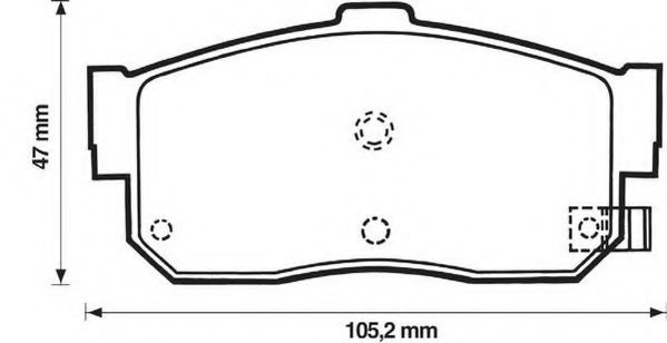 Тормозные колодки JURID 572376J