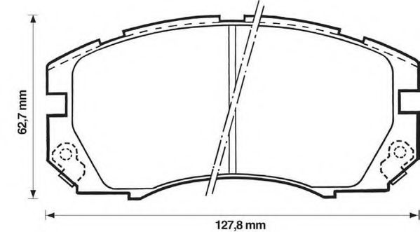 Тормозные колодки JURID 572377J
