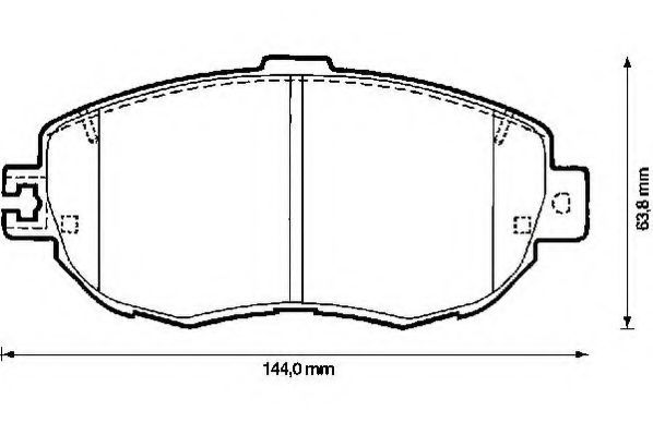 Тормозные колодки JURID 572380J