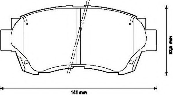 Тормозные колодки JURID 572392J