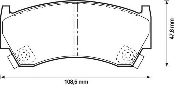 Тормозные колодки JURID 572396J