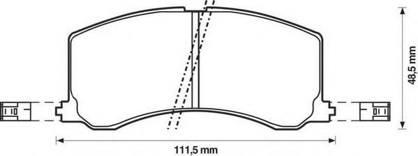 Тормозные колодки JURID 572399J