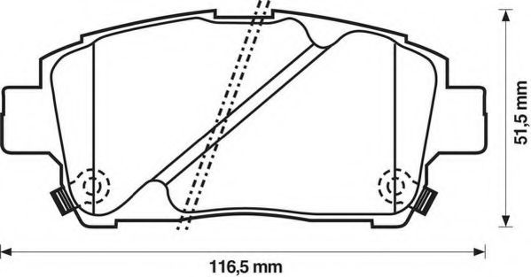 Тормозные колодки JURID 572405J