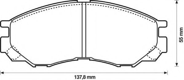 Тормозные колодки JURID 572419J