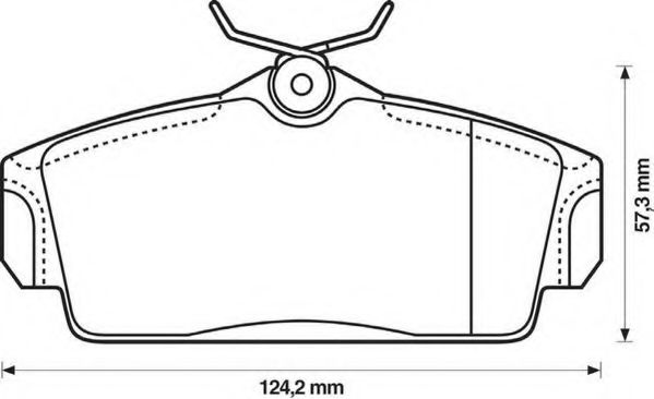 Тормозные колодки JURID 572422J