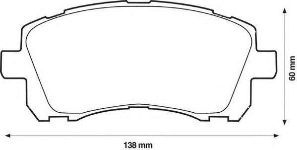 Тормозные колодки JURID 572423J