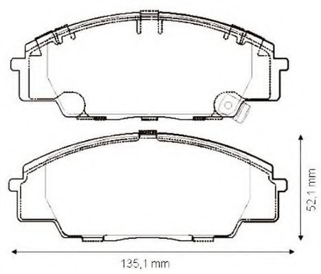 Тормозные колодки JURID 572432J