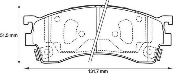 Тормозные колодки JURID 572434J