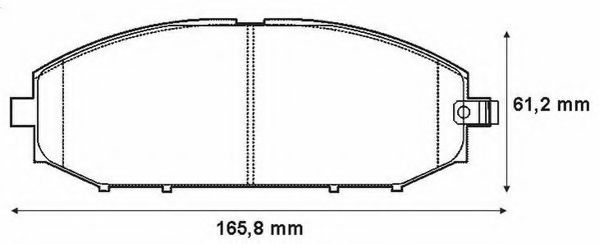 Тормозные колодки JURID 572448J