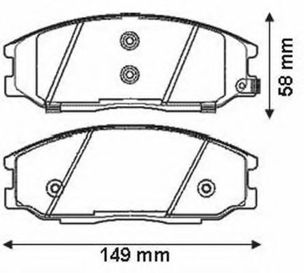 Тормозные колодки JURID 572453J