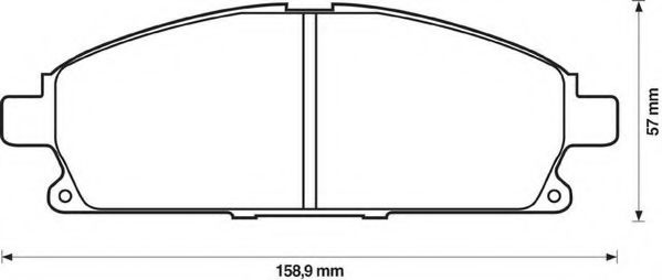Тормозные колодки JURID 572466J