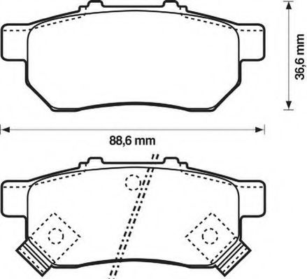 Тормозные колодки JURID 572473J