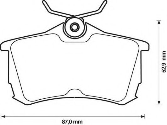 Тормозные колодки JURID 572478J