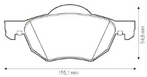 Тормозные колодки JURID 572480J