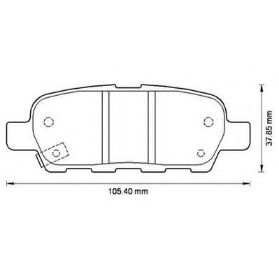 Тормозные колодки JURID 572501J