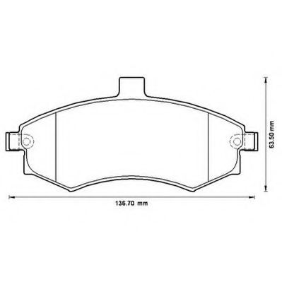 Тормозные колодки JURID 572513J