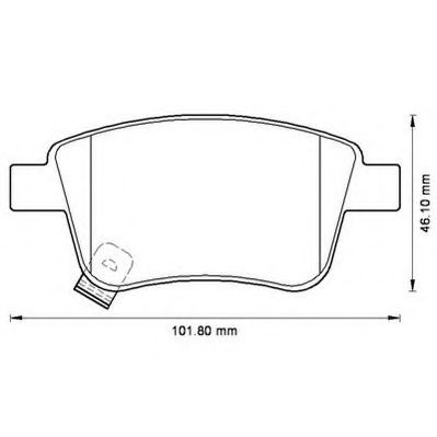 Тормозные колодки JURID 572516J