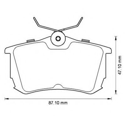 Тормозные колодки JURID 572520J