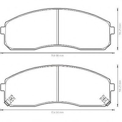 Тормозные колодки JURID 572532J
