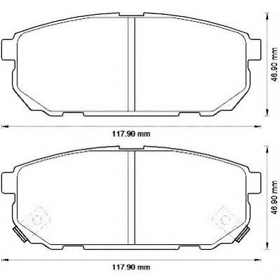 Тормозные колодки JURID 572549J