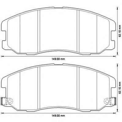 Тормозные колодки JURID 572570J