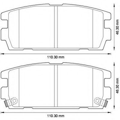 Тормозные колодки JURID 572581J