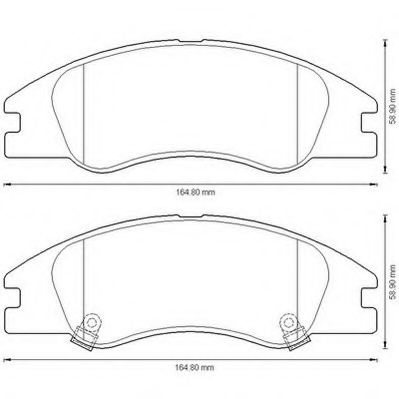 Тормозные колодки JURID 572585J