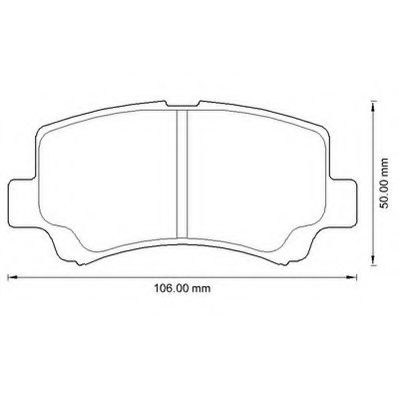 Тормозные колодки JURID 572589J