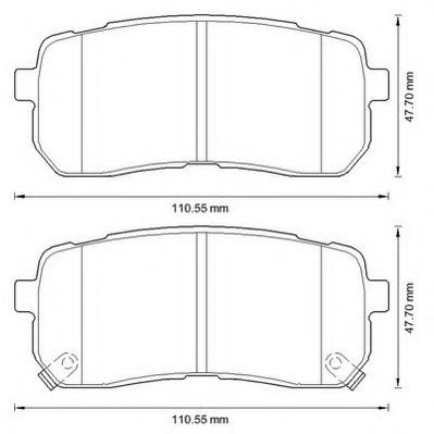 Тормозные колодки JURID 572596J