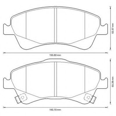 Тормозные колодки JURID 572600J
