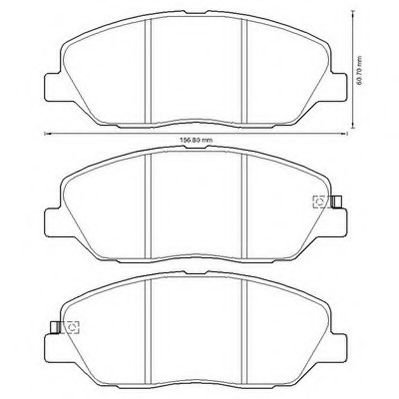 Тормозные колодки JURID 572607J