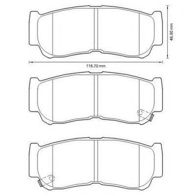 Тормозные колодки JURID 572608J